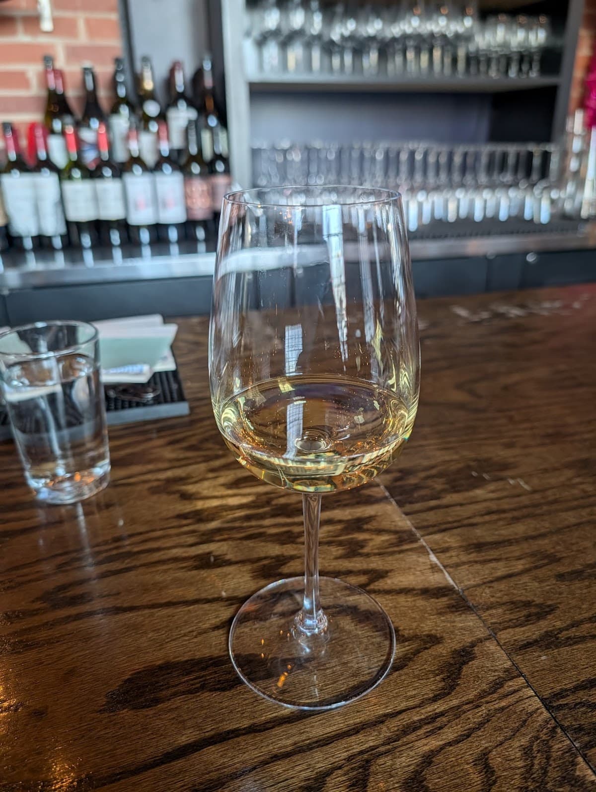 White wine at Vin Master bar