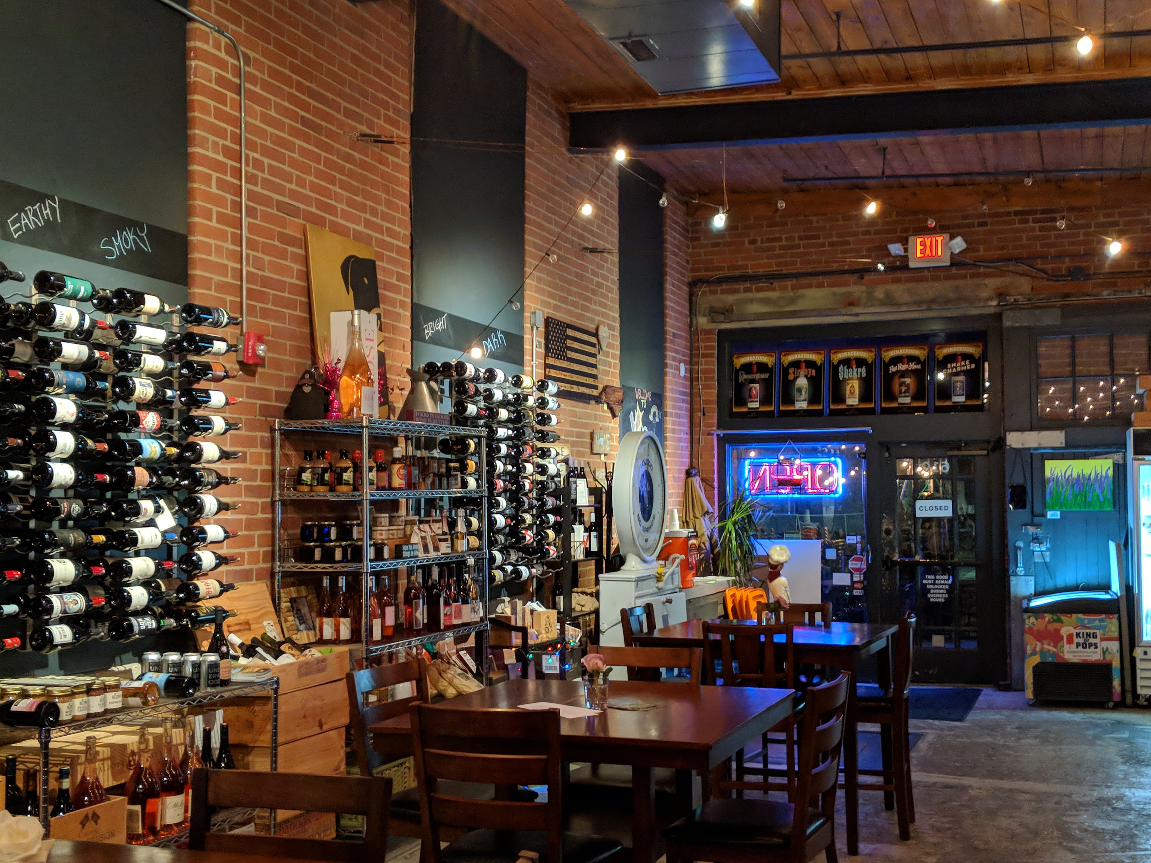 Vin Master interior wine racks and ambiance Charlotte NC